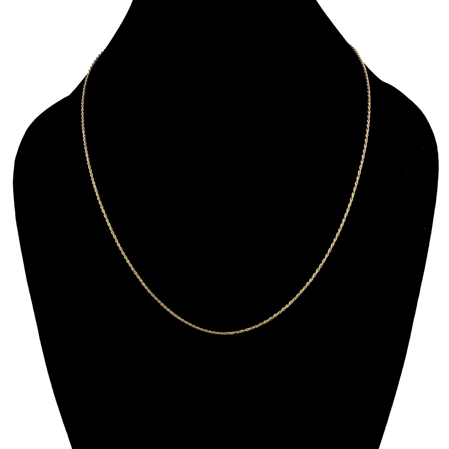 ILIANA - Kordelkette, ca. 50 cm, 750 Gold ca. 1,27g