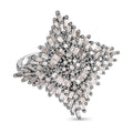 Weißer Diamant Ring, 925 Silber platiniert, (Größe 16.00), ca. 1.00 ct