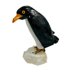 Gem Crystal Kollektion - Pinguin Figurine, handgeschnitzt, 5cm  - schwarz - S, ca. 350 cts.