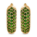 Natürliche Chromdiopsid-Ohrringe - 3,12 ct.