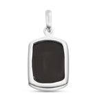 Schungit Anhänger, 925 Silber ca. 12.44 ct
