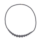 Hämatit Halskette, 50 cm, silberfarben ca. 325.00 ct