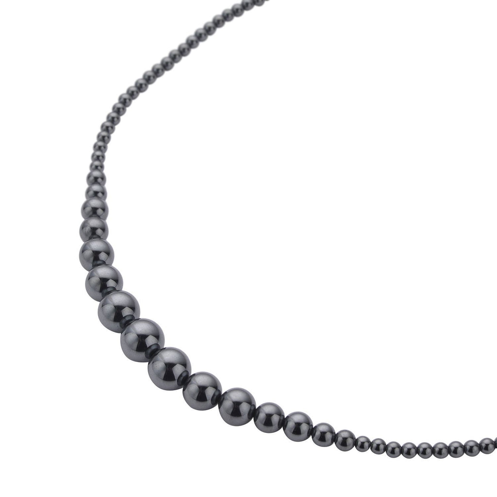 Hämatit Halskette, 50 cm, silberfarben ca. 325.00 ct