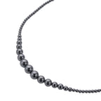Hämatit Halskette, 50 cm, silberfarben ca. 325.00 ct