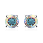 Merkur mystische Topas Ohrringe, 925 Silber platiniert ca. 1.96 ct