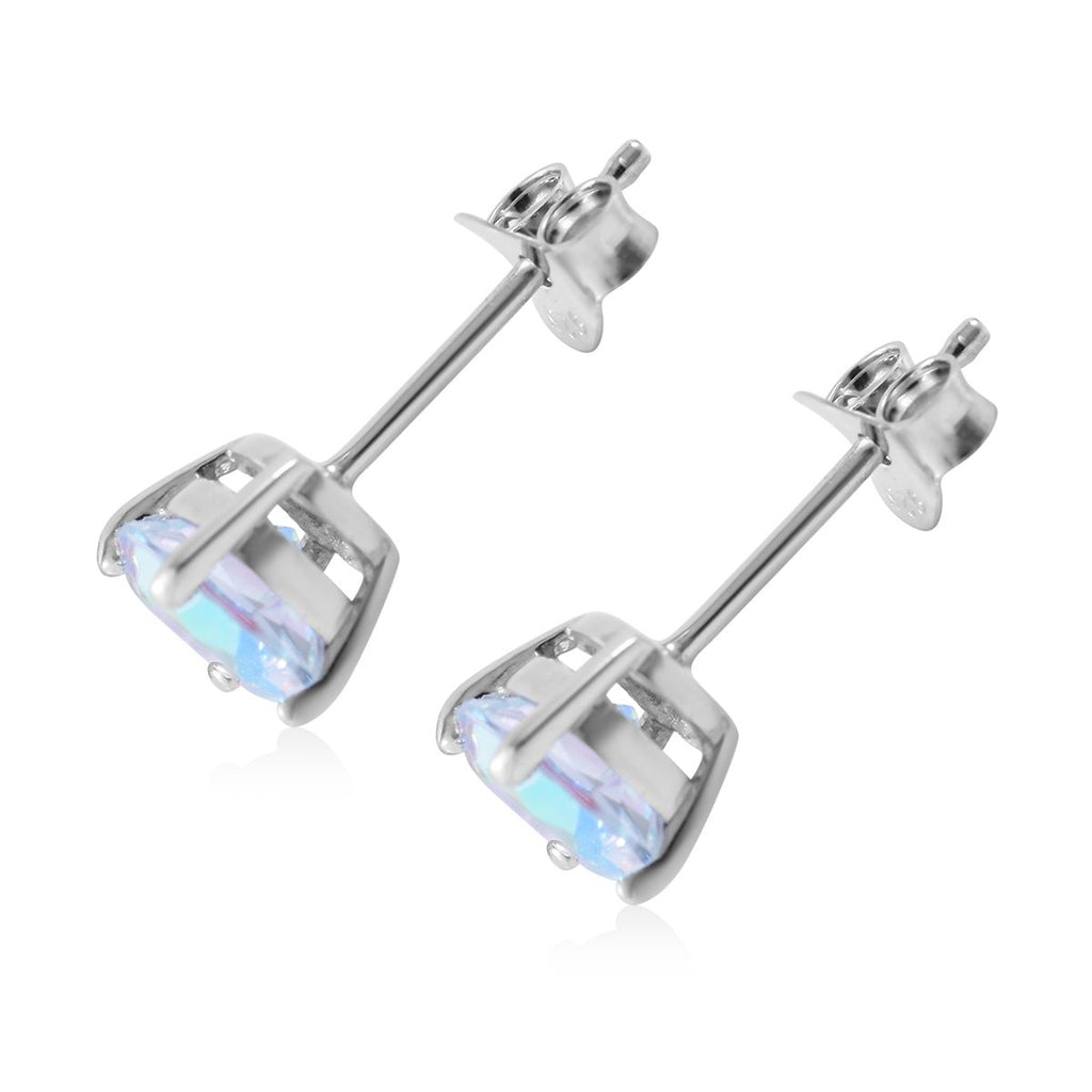 Merkur mystische Topas Ohrringe, 925 Silber platiniert ca. 1.96 ct