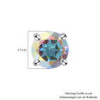 Merkur mystische Topas Ohrringe, 925 Silber platiniert ca. 1.96 ct
