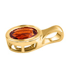 Kirsch Citrin Anhänger, 925 Silber Gelbgold Vermeil ca. 1,60 ct