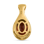 Kirsch Citrin Anhänger, 925 Silber Gelbgold Vermeil ca. 1,60 ct