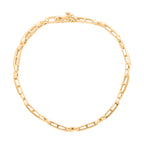 Natürliches, gelbes Diamant Armband, ca. 19 cm 925 Silber Gelbgold Vermeil ca. 1.00 ct
