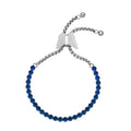 Blaues Zirkonia-Armband, 12.75 cm - 15 ct.