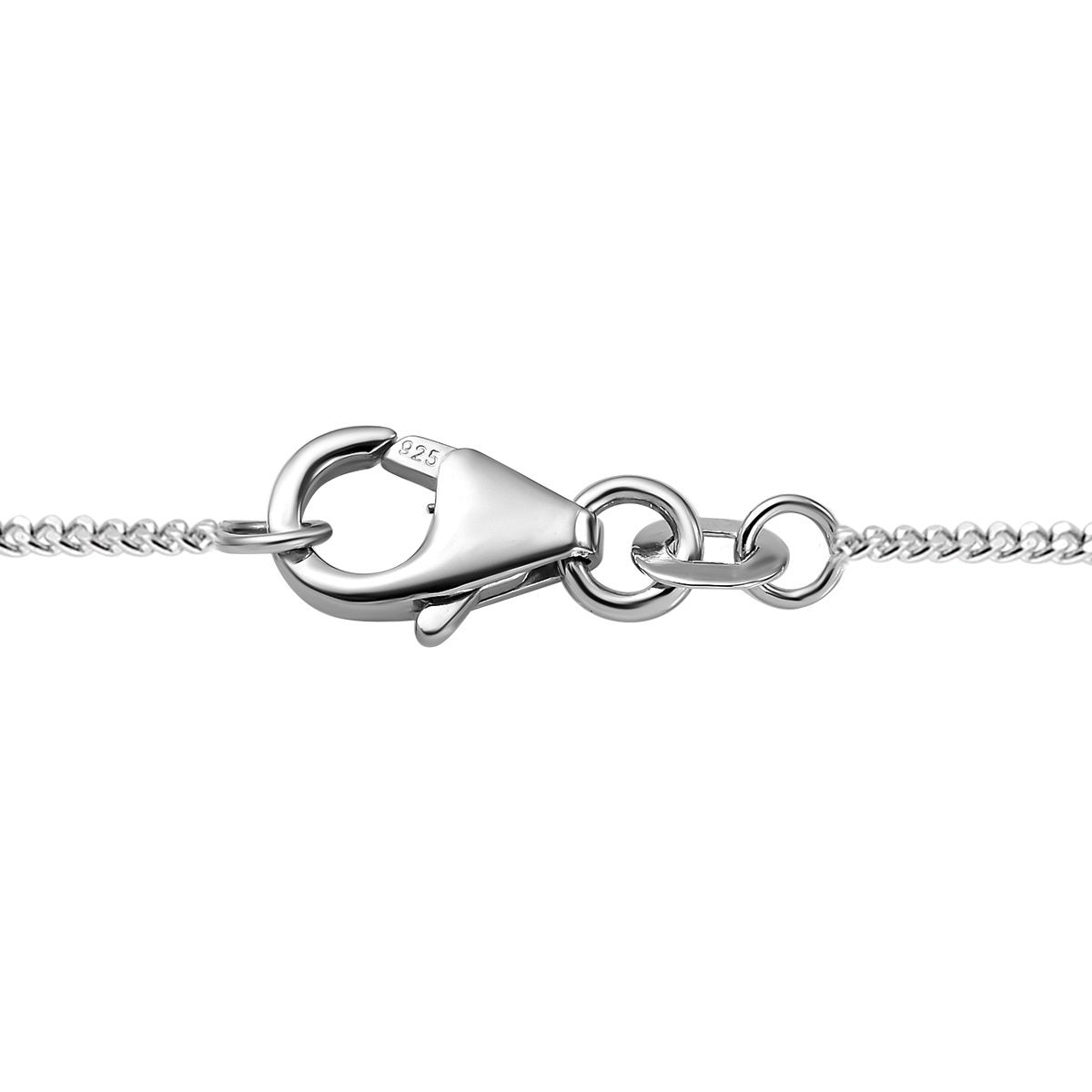 Kanadische Ammolit Halskette, ca. 45 cm, 925 Silber platiniert ca. 8.49 ct