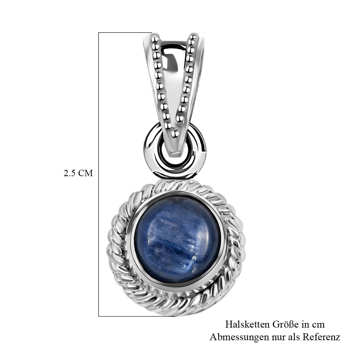Royal Bali Kollektion - Kyanit Anhänger, 925 Silber ca. 4,60 ct