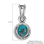 Royal Bali Kollektion - Chrysokoll Anhänger, 925 Silber ca. 4.60 ct
