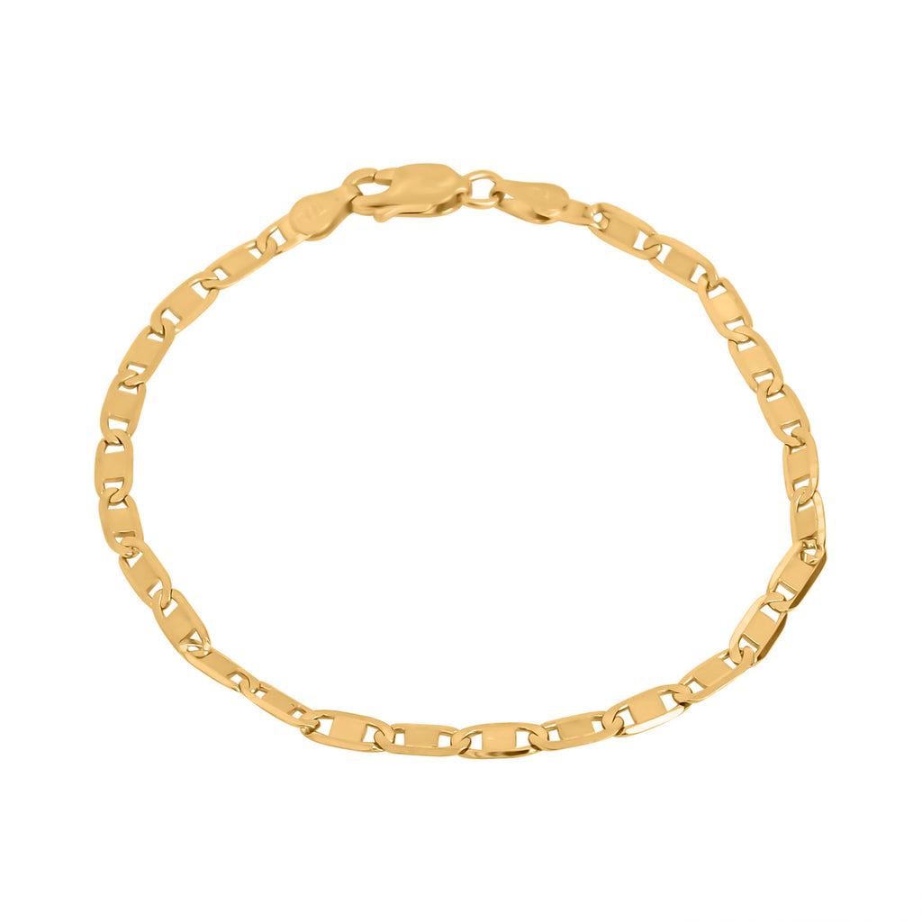 Italienisches Valentino-Armband, ca. 19 cm, 925 Silber vergoldet ca. 3,52g