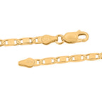 Italienisches Valentino-Armband, ca. 19 cm, 925 Silber vergoldet ca. 3,52g