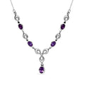 Afrikanisches Amethyst Collier, ca. 45 cm, Edelstahl, ca. 2.32 ct