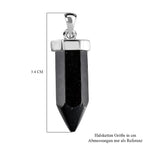 Schwarzer Turmalin Anhänger, 925 Silber ca. 16.76 ct