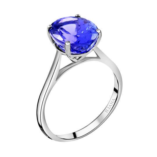 Iliana AAA Tansanit AGI zertifiziert Ring 750 Gold (Größe 17.00) ca. 2.75 ct