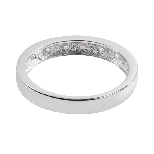 Lustro Stella - Weißer Zirkonia-Ring, 925 Silber vergoldet (Größe 20.00) ca. 0.60 ct