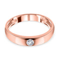Lustro Stella - Weißer Zirkonia-Ring, 925 Silber rosévergoldet (Größe 16.00) ca. 0,30 ct