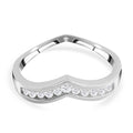 Lustro Stella - Weißer Zirkonia-Ring, 925 Silber rhodiniert (Größe 16.00) ca. 0,18 ct