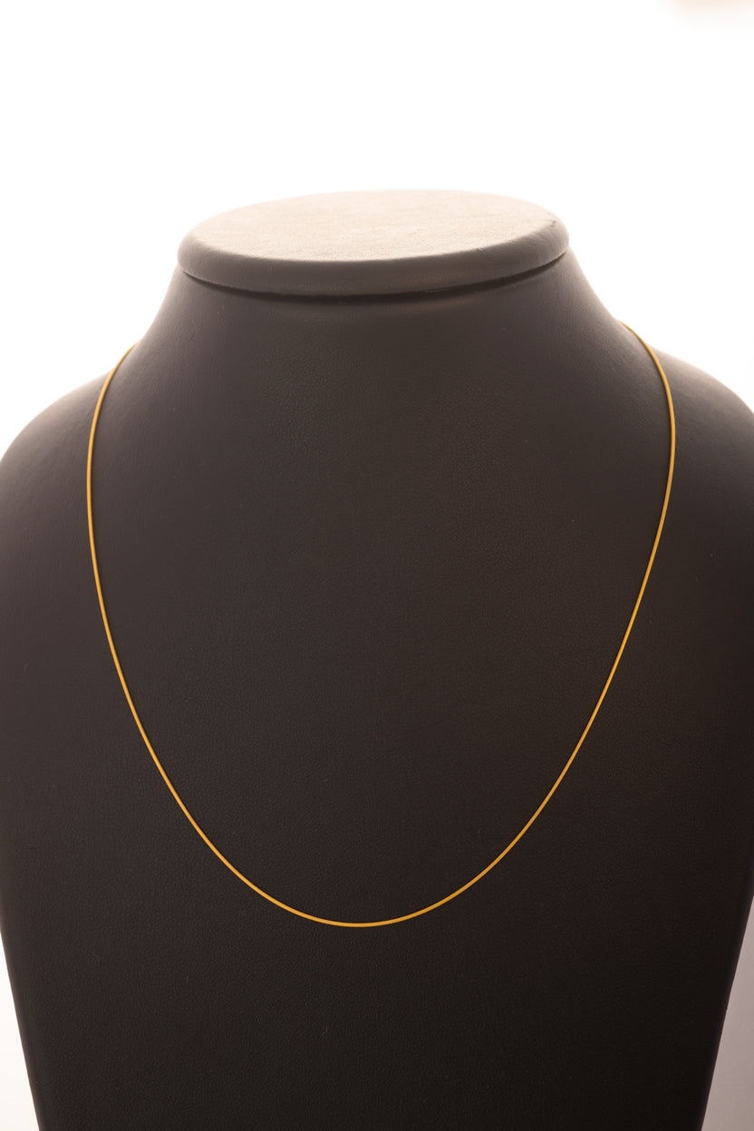 Schlangen-Kette, ca. 45 cm, 585 Gold ca. 2,00g