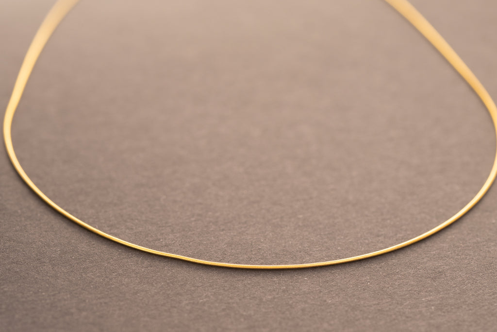 Schlangen-Kette, ca. 45 cm, 585 Gold ca. 2,00g