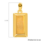 ILIANA - Floraler Goldbarren-Anhänger, 750 Gold ca. 1,59g