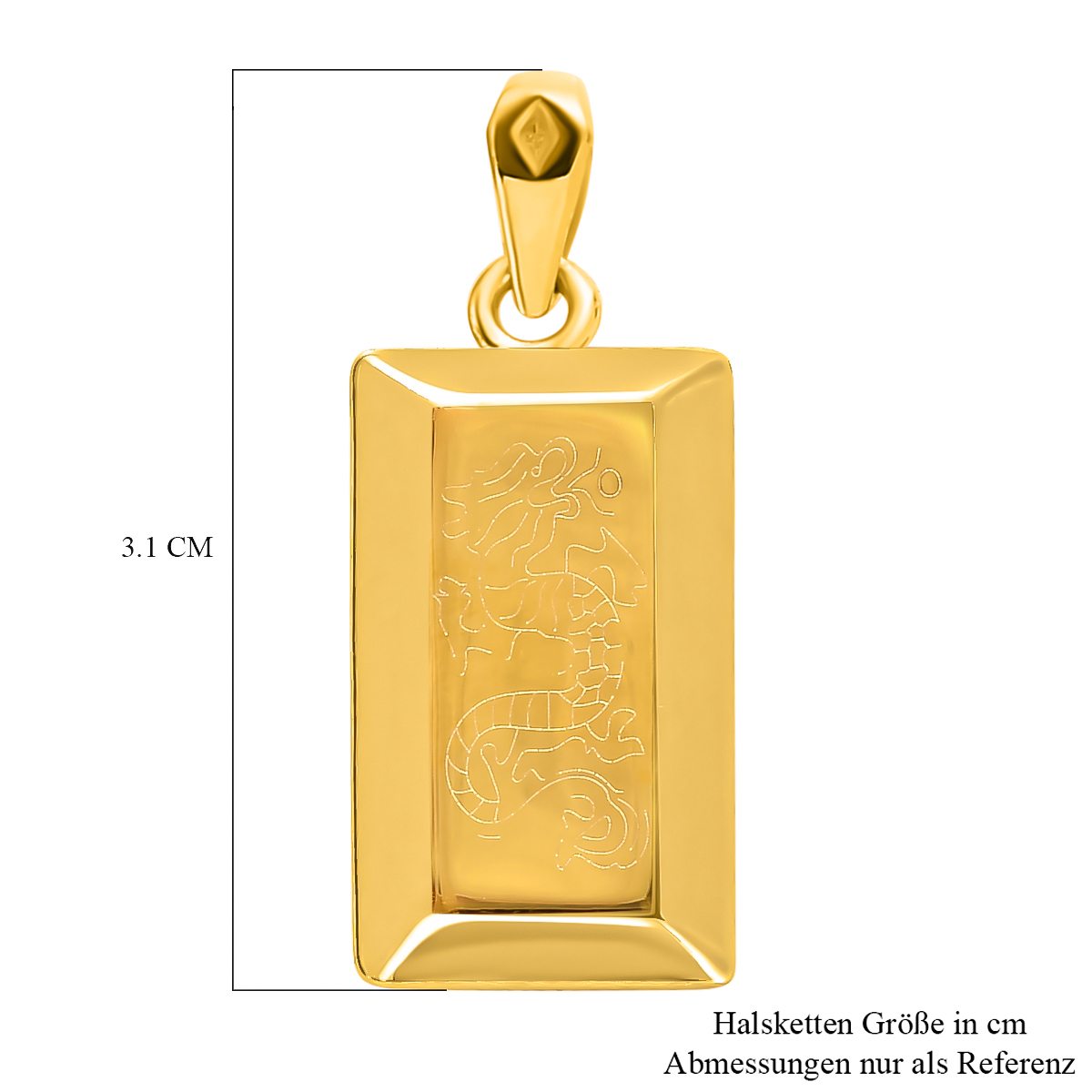 ILIANA - Drachen-Anhänger, 750 Gelbgold ca. 1,59g