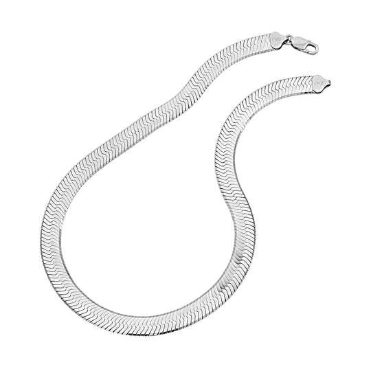 Italienisches Fischgrät-Collier, ca. 45 cm, 925 Silber rosévergoldet ca. 42,40g