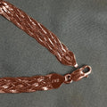 Italienisches Armband, ca. 19 cm, 925 Silber rosévergoldet