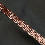 Italienisches Armband, ca. 19 cm, 925 Silber rosévergoldet