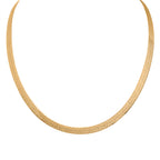Italienische Omega Halskette, ca. 45 cm, 925 Silber Vergoldet ca. 11,59g