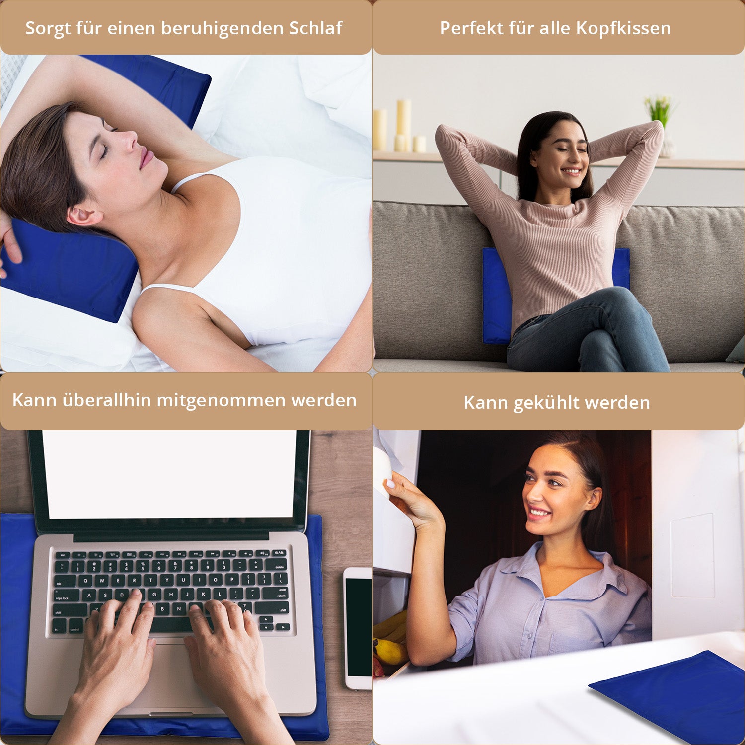 Chillmax Pillow: Kühlende Gel-Einlage für alle Kopfkissen, 40x50 cm