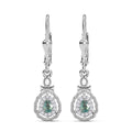 Alexandrit und weiße Zirkon-Ohrringe - 0,54 ct.