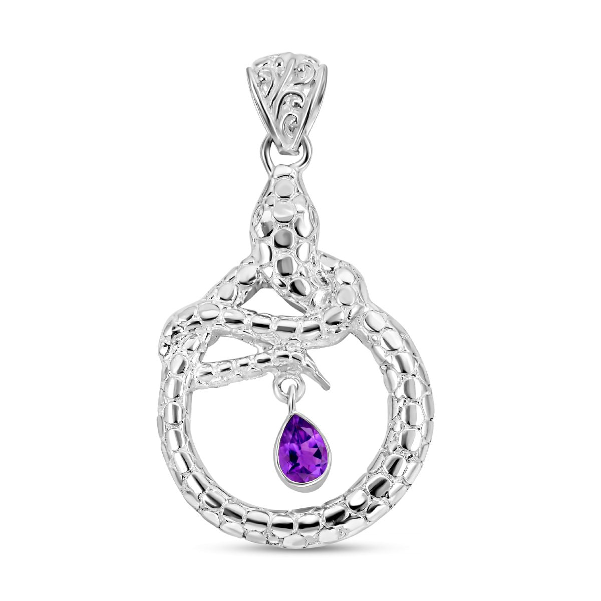 Royal Bali - Afrikanischer Amethyst Anhänger, 925 Silber ca. 0.72 ct