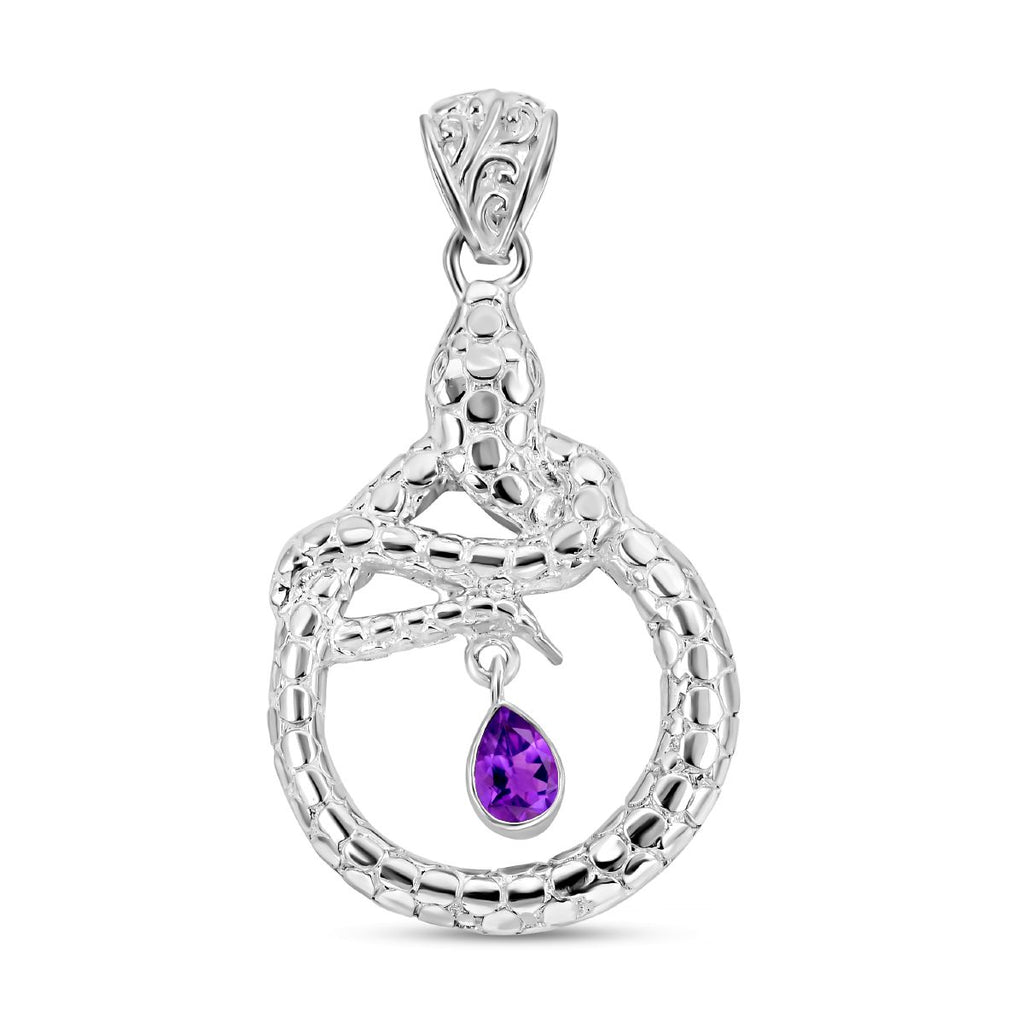 Royal Bali - Afrikanischer Amethyst Anhänger, 925 Silber ca. 0.72 ct