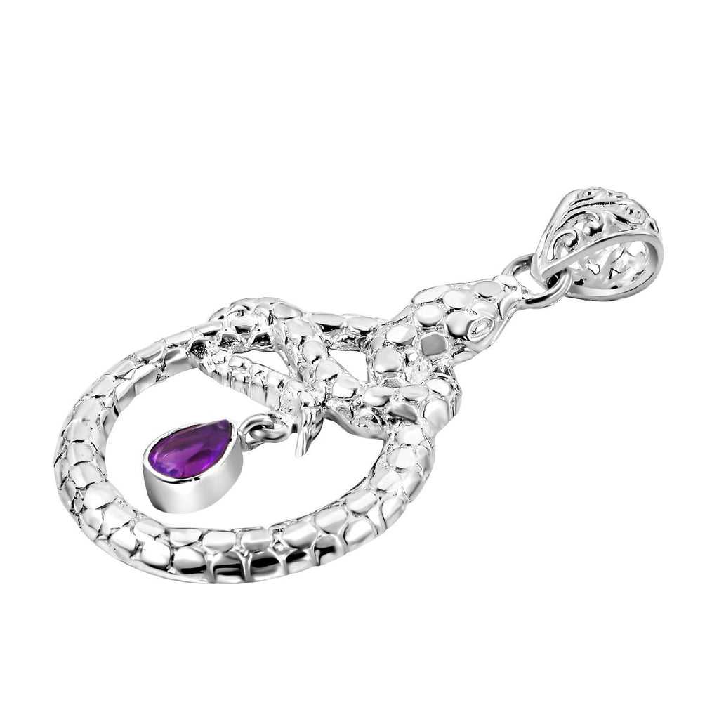 Royal Bali - Afrikanischer Amethyst Anhänger, 925 Silber ca. 0.72 ct