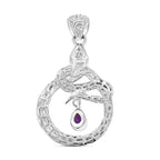 Royal Bali - Afrikanischer Amethyst Anhänger, 925 Silber ca. 0.72 ct