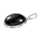Schwarzer Stern Diopsid-Anhänger, 925 Silber platiniert ca. 24.05 ct