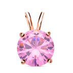 Rosa Zirkonia Anhänger, 925 Silber rosévergoldet ca. 5,00 ct