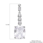 Weiße Zirkonia Ohrringe, Edelstahl ca. 18,47 ct