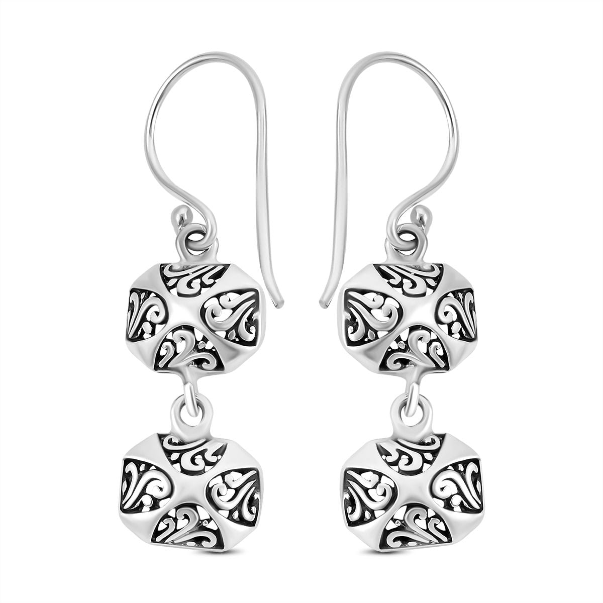 Royal Bali - Ohrringe, 925 Silber