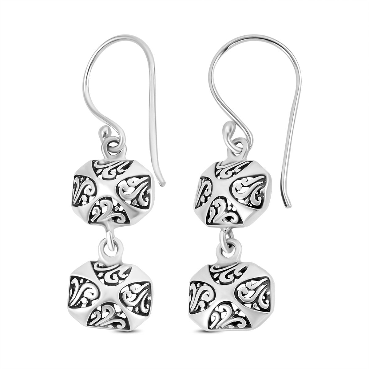 Royal Bali - Ohrringe, 925 Silber