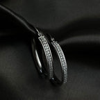 Creolen, 925 Silber, rhodiniert