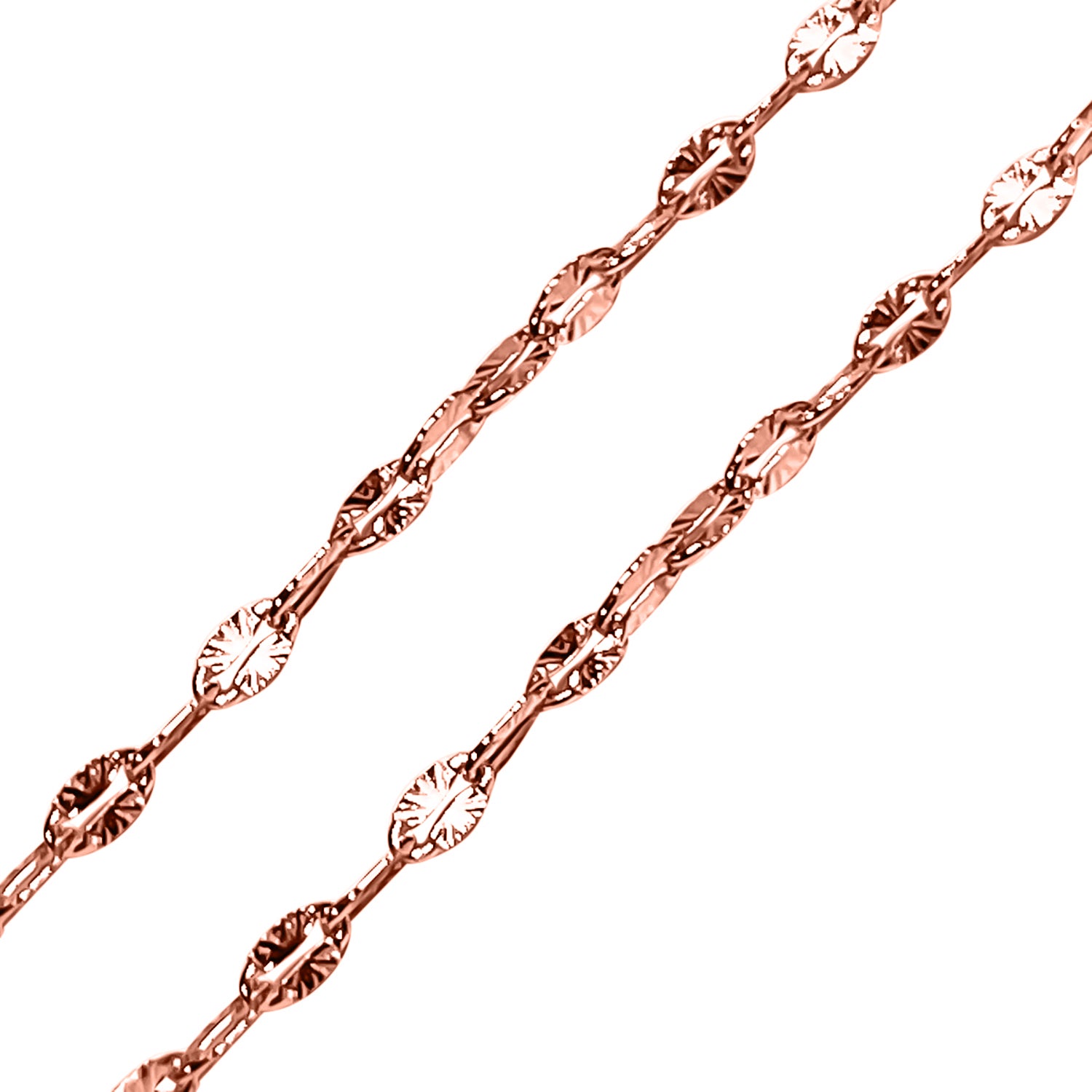 Stern-Kette, ca. 50 cm, 925 Silber rosévergoldet, ca. 2,80g