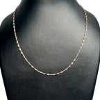 Stern-Kette, ca. 50 cm, 925 Silber rosévergoldet, ca. 2,80g
