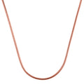 Schlangenkette in rosévergoldetem 925er Silber, 60 cm