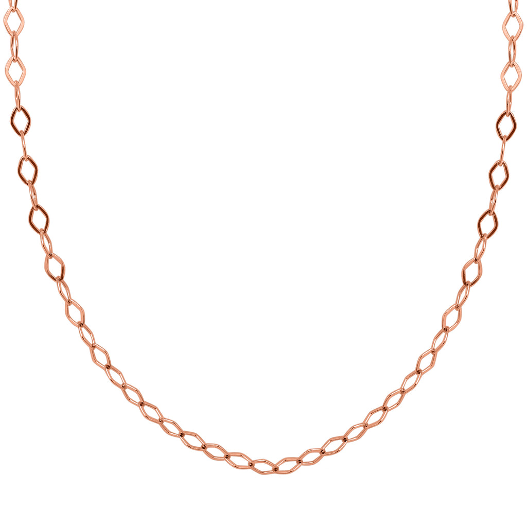 Kette, ca. 60 cm, 925 Silber rosévergoldet